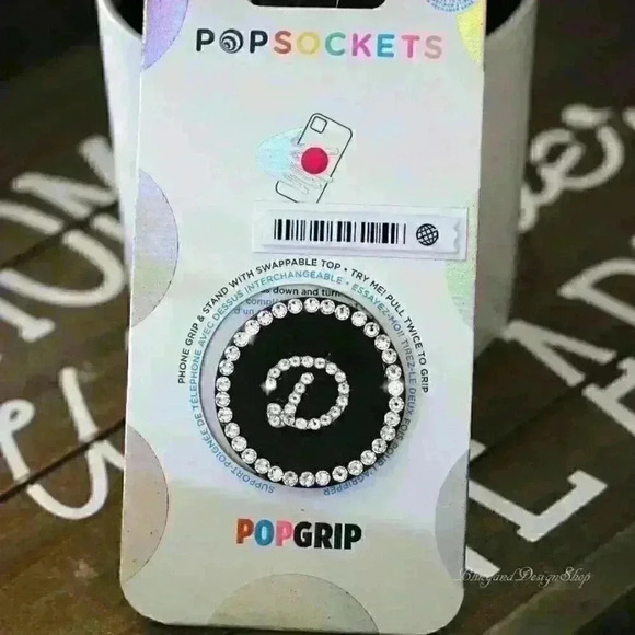 Bling PopSocket Black made with Swarovski Crystals Popsocket Grip iPhone… - Picture 5 of 7